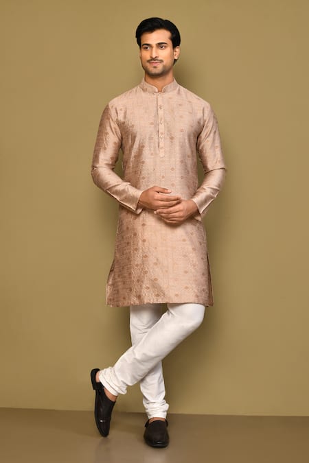 Arihant Rai Sinha Geometric Pattern Woven Kurta Set 