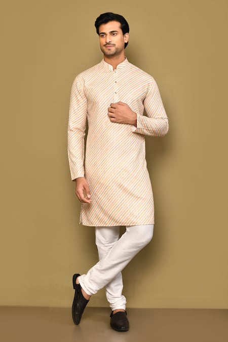 Arihant Rai Sinha Stripe Print Kurta Set 