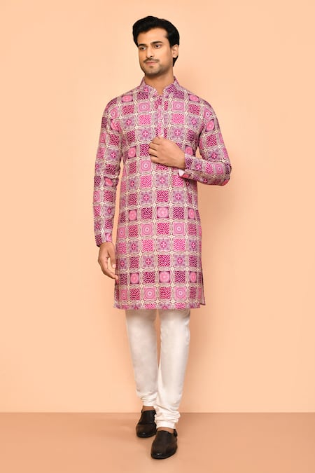 Arihant Rai Sinha Mughal Tile Print Kurta Set 