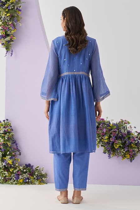 Shipraa Grover Chhaya Embroidered Anarkali & Pant Set 