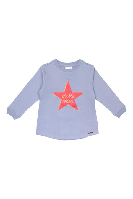 Rang by Lespetits Stella Rossa Star Pattern Sweatshirt 