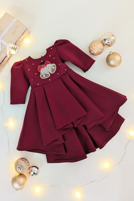 Ruchika Lath Label Jingle Bells Embroidered Dress 