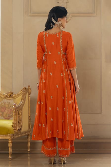 Paulmi And Harsh Embroidered Anarkali & Pant Set 