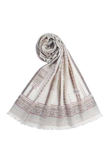 Buy Shingora Off White Saumya Geometric Pattern Stole Online at Aza Fashions Buy_Shingora_Off White Saumya Geometric Pattern Stole _Online_at_Aza_Fashions