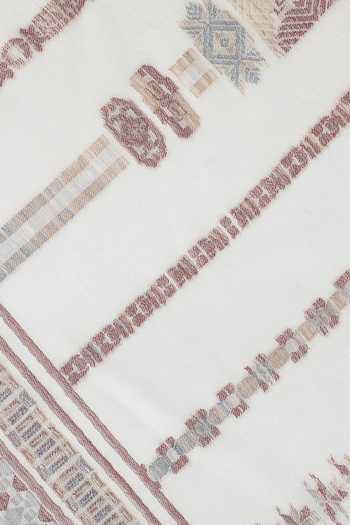 Shingora Off White Saumya Geometric Pattern Stole at Aza Fashions Shingora_Off White Saumya Geometric Pattern Stole _at_Aza_Fashions