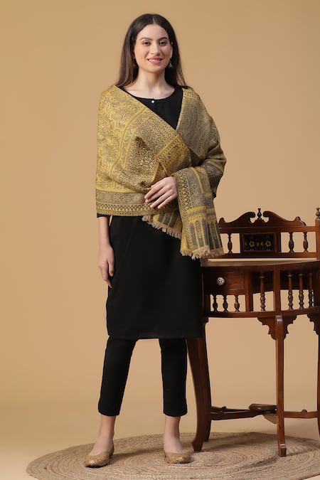 SHINGORA Sakina Floral Woven Shawl 