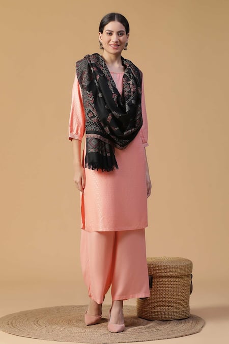 Shingora Siya Wool Woven Stole