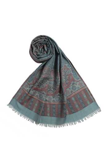 Buy Shingora Blue Sarah Paisley Pattern Wool Stole Online at Aza Fashions Buy_Shingora_Blue Sarah Paisley Pattern Wool Stole _Online_at_Aza_Fashions
