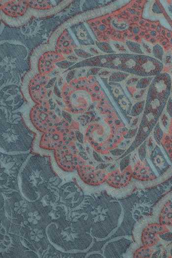 Shingora Blue Sarah Paisley Pattern Wool Stole at Aza Fashions Shingora_Blue Sarah Paisley Pattern Wool Stole _at_Aza_Fashions