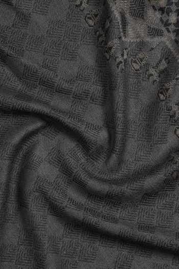 Shop Shingora Grey Jacquard Woven Geometric Pattern Wool Shawl Online at Aza Fashions Shop_Shingora_Grey Jacquard Woven Geometric Pattern Wool Shawl _Online_at_Aza_Fashions