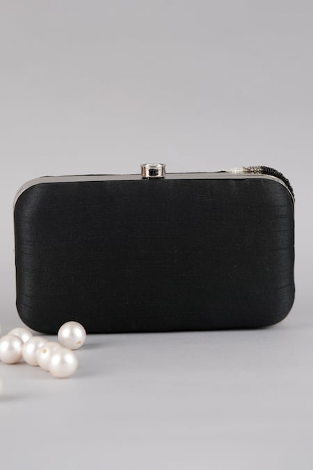 Feza Bags Wave Thread Embroidered Clutch 