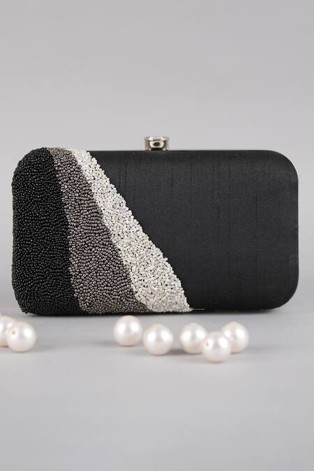 BLACK VELVET EMBROIDERED CLUTCH BAG FOR WOMEN | Boncuklu çantalar, Boncuk,  Çanta