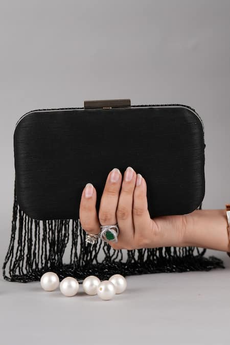 Feza Bags Cutdana Embellished Clutch 