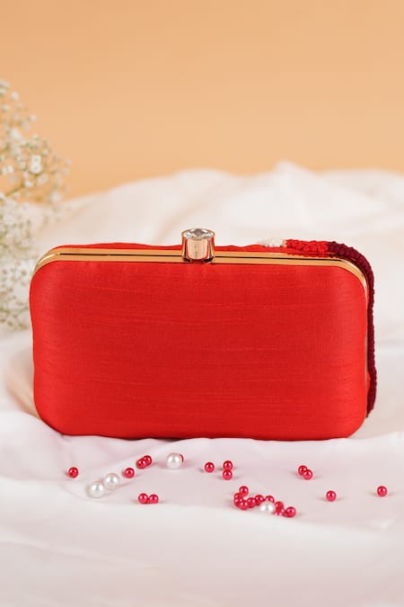 Feza Bags Wave Embroidered Clutch 