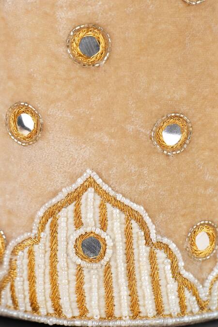 Feza Bags Gold Applique Mughal Potli Bag Online at Aza Fashions Feza Bags_Gold Applique Mughal Potli Bag _Online_at_Aza_Fashions