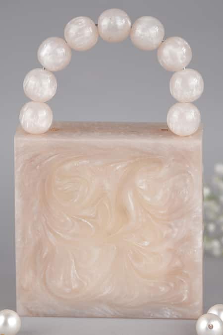 Feza Bags Marble Effect Clutch 