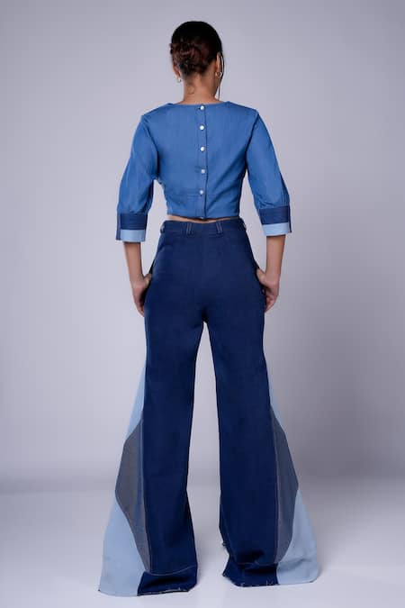 Diksha Khanna Patchwork Godet Pant 