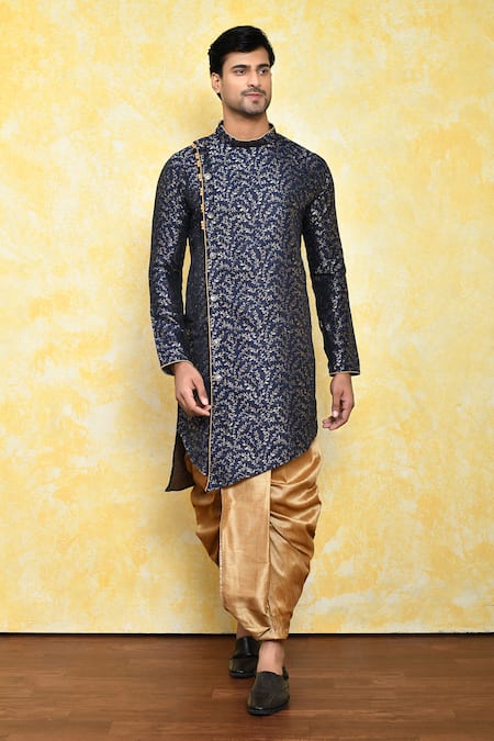 Arihant Rai Sinha Asymmetric Floral Pattern Kurta & Dhoti Pant Set 