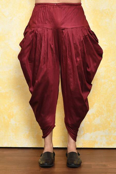 Arihant Rai Sinha_Multi Color Jacquard, Silk Asymmetric Kurta And Dhoti Pant Set _at_Aza_Fashions