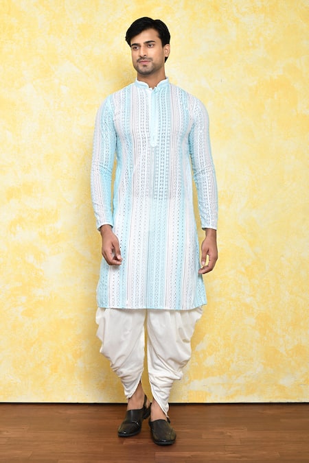 Arihant Rai Sinha Mirror Embroidered Kurta & Dhoti Pant Set 