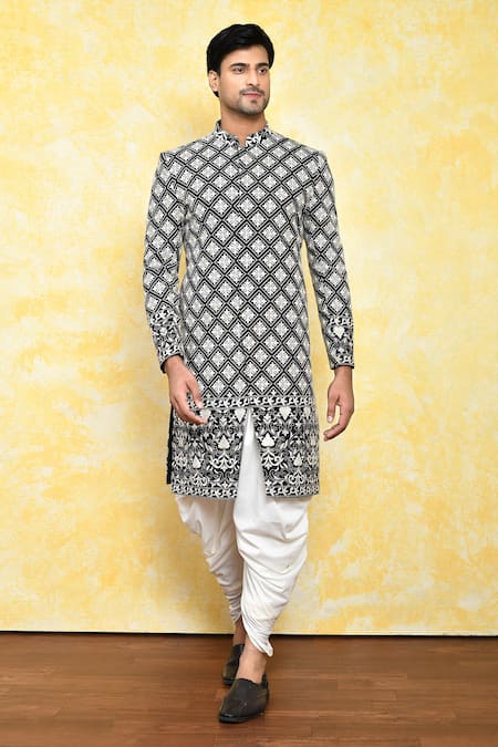 Arihant Rai Sinha Floral Print Kurta & Dhoti Pant Set 