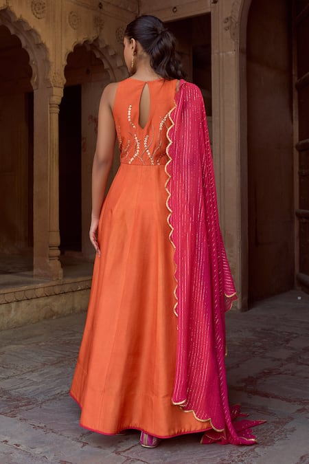 Sonal Pasrija Embroidered Anarkali With Dupatta 