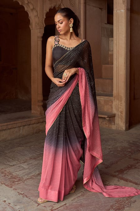 Amazing Black Soft Banarasi Silk Saree With Pretty Blouse Piece –  LajreeDesigner