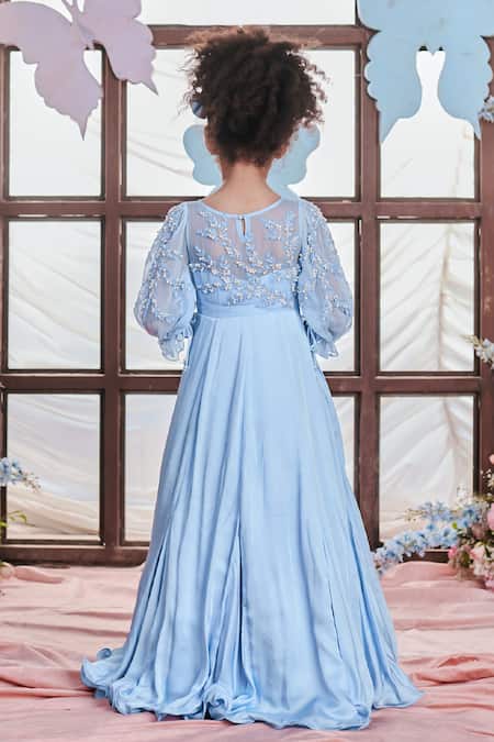 Littleens Cadenza Lobelia Pearl Embellished Gown 