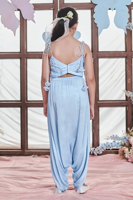 Littleens Liliana Gardenia Embellished Dhoti Jumpsuit 