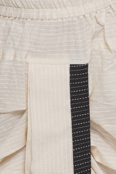 Shop_Little Bansi_Black Cotton Embroidery Rose Print Bundi Kurta Set 