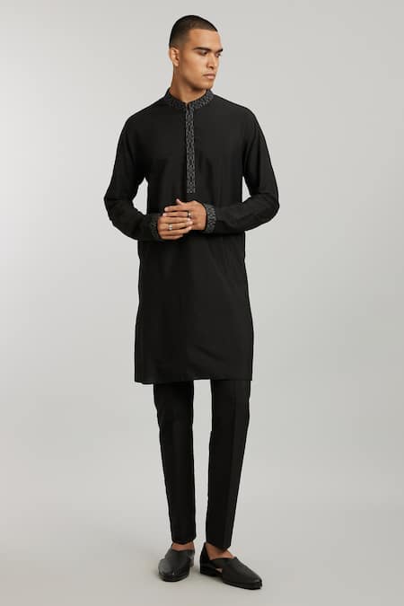 BUBBER COUTURE Alexio Collar Printed Kurta & Pant Set 