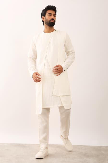 Son of A Noble Snob Harsh Multi Layer Panelled Kurta & Trouser Set 