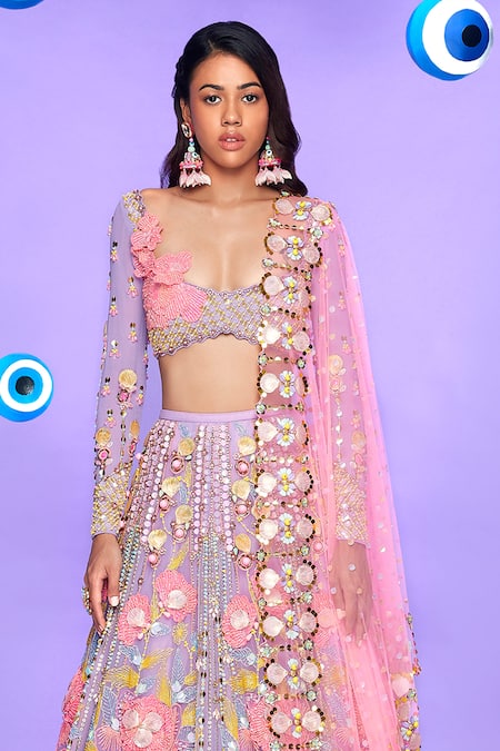 Papa Don't Preach I Would Wanna Be Me Too Embellished Bridal Lehenga Set 