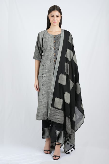 Banana Labs Cotton Hand Block Print Kurta Set 