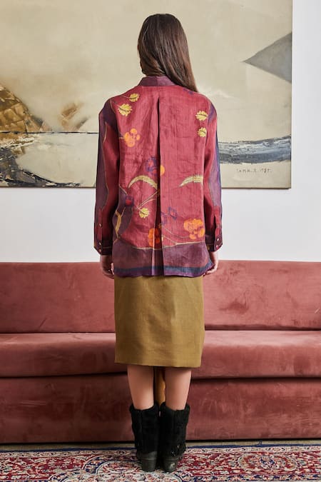 Pozruh By Aiman Ritz Floral Print Shirt 