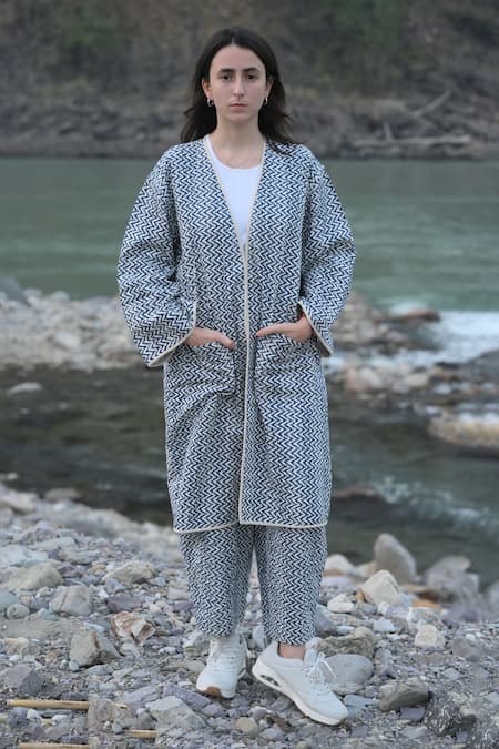 RAAS LIFE Neelima Ben Block Print Jacket 