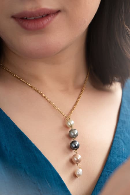 Alex Jona Multicolor South Sea and Tahiti Pearl Necklace For Sale at 1stDibs