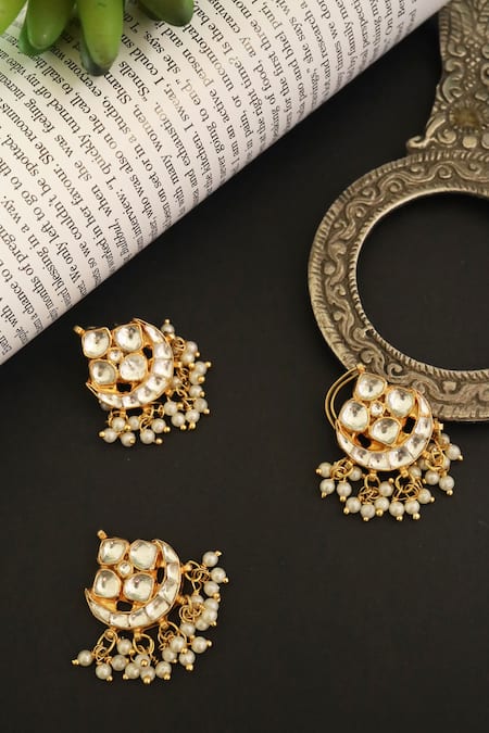 Do Taara Kundan Embellished Braid Pins Set 