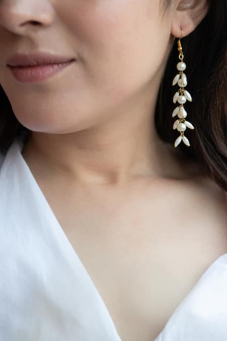 Do Taara Celeste Pearl Drop Dangler Earrings 