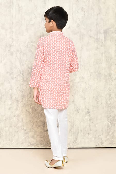 Petite Pomme Jaal Embroidered Kurta 