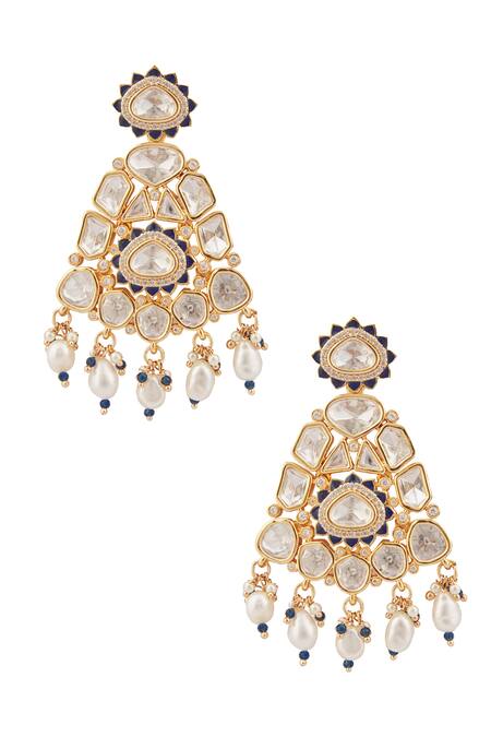 Buy Vivinia By Vidhi Mehra Gold Plated Diamonds, Stones Polki Kundan Embellished Choker Set Buy_Vivinia By Vidhi Mehra_Gold Plated Diamonds, Stones Polki Kundan Embellished Choker Set