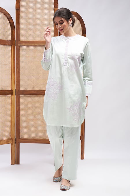 RoohbyRidhimaa Iyaan Floral Pattern Kurta & Pant Set 