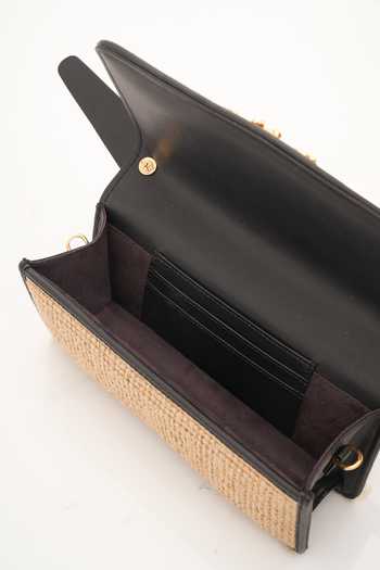 Shop_Outhouse_Black Crystals Oh V Panelled Grande Furbie Bag _Online_at_Aza_Fashions