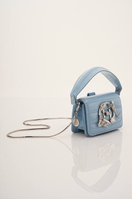 Buy_Outhouse_Blue Oh V Furbie Nano Bag _Online_at_Aza_Fashions