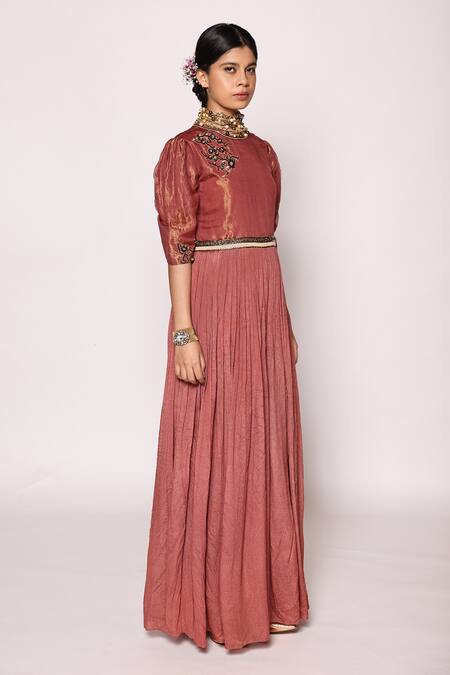 Buy Abstract By Megha Jain Madaan Red Kota Doria, Cotton Sequins, Beads Round Nalki Fleur Embellished Jumpsuit Online at Aza Fashions Buy_Abstract By Megha Jain Madaan_Red Kota Doria, Cotton Sequins, Beads Round Nalki Fleur Embellished Jumpsuit _Online_at_Aza_Fashions