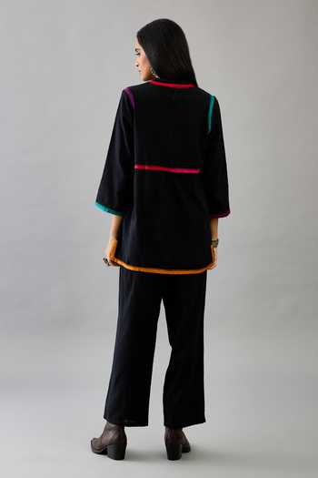 Kora Handloom Cotton Short Kurta & Pant Set 