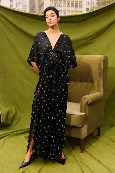 Simple Kaftan Dress PDF Sewing Pattern Long Sleeve Max