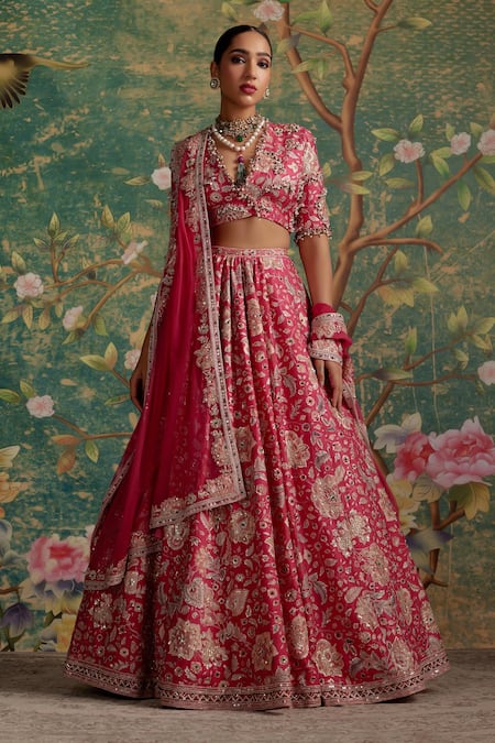 Ridhi Mehra Starlet Embroidered Blouse Bridal Lehenga Set 