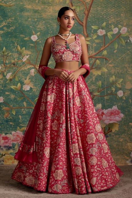 Ridhi Mehra Demi Embroidered Blouse Bridal Lehenga Set 