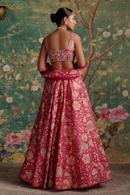 Ridhi Mehra Demi Embroidered Blouse Bridal Lehenga Set 